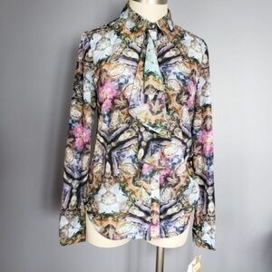 NWT RACHEL Rachel Roy full sleeve SHIRT sz S